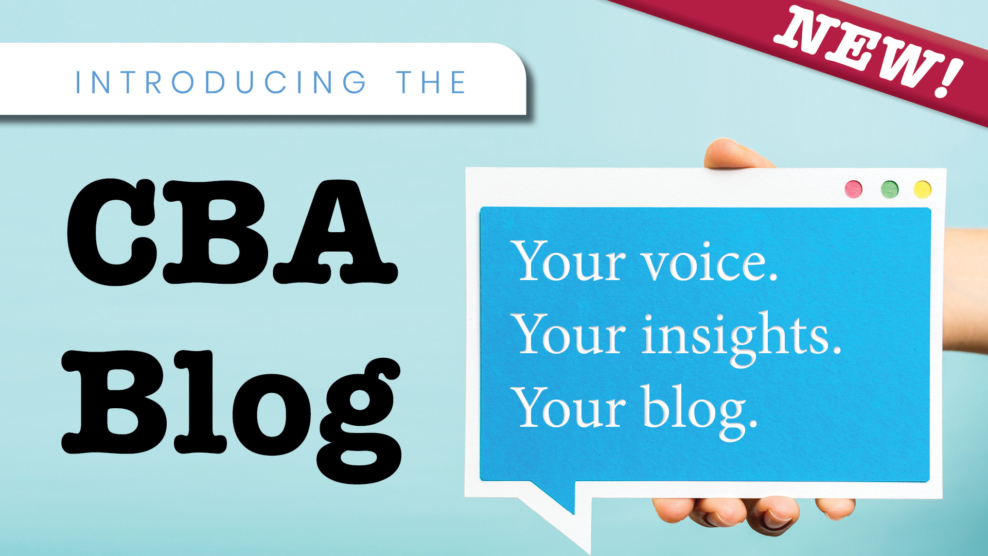 Your voice. Your insights. Your blog.