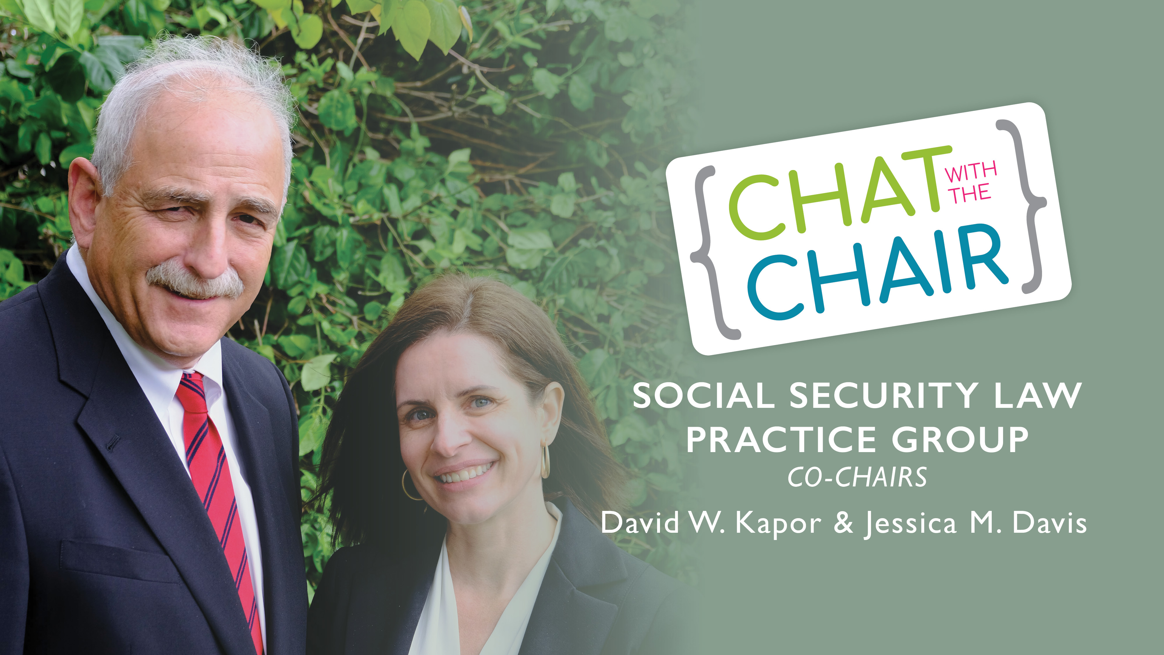 Chat with the Chair: Social Security Law Practice Group